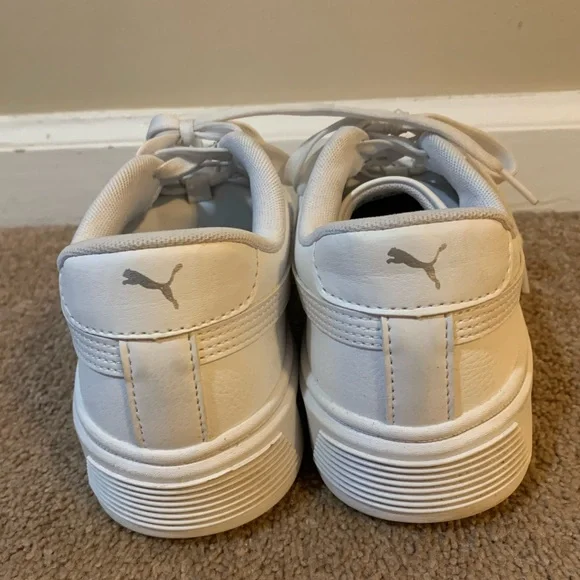 Puma White Platform Sneakers Women’s Size 8 - Picture 7 of 10